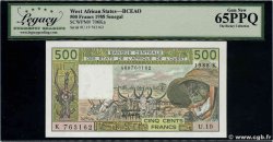500 Francs WEST AFRIKANISCHE STAATEN  1988 P.706Ka ST