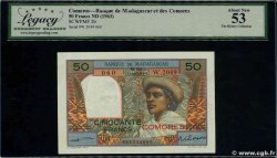 50 Francs COMORES  1960 P.02b2 SUP+