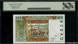 500 Francs STATI AMERICANI AFRICANI  1991 P.710Ka q.FDC