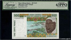 500 Francs WEST AFRICAN STATES  1997 P.910Sa UNC-