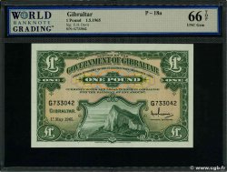 1 Pound GIBILTERRA  1965 P.18a FDC