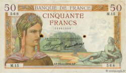 50 Francs CÉRÈS FRANCE  1934 F.17.01