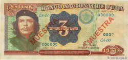 3 Peso Spécimen CUBA  1995 P.113s SPL