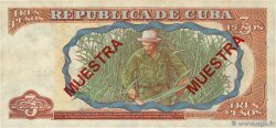 3 Peso Spécimen CUBA  1995 P.113s AU