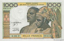 1000 Francs ESTADOS DEL OESTE AFRICANO  1978 P.303Cn SC+