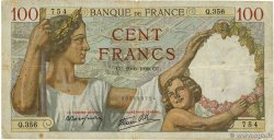 100 Francs SULLY FRANKREICH  1939 F.26.04