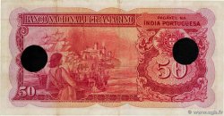 50 Rupias Annulé PORTUGUESE INDIA  1945 P.038 VF+