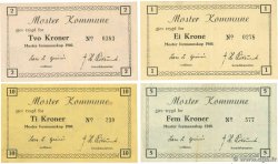 1 au 10 Kroner Lot NORVÈGE Moster 1940 P.15a VF
