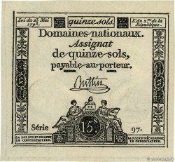 15 Sols FRANKREICH  1792 Ass.24a