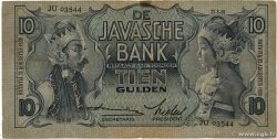 10 Gulden NETHERLANDS INDIES  1939 P.079c F