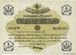 5 Piastres TÜRKEI  1916 P.087 fST