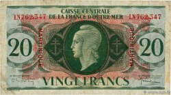 20 Francs MARTINIQUE  1944 P.24 S