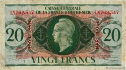 20 Francs MARTINIQUE  1944 P.24 TB