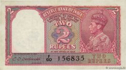 2 Rupees INDE  1943 P.017b TTB+