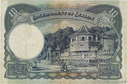 10 Rupees CEYLON  1944 P.036Aa VF+