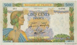500 Francs LA PAIX FRANKREICH  1942 F.32.40 S