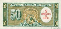 5 Centesimos sur 50 Pesos CHILE  1960 P.126b UNC