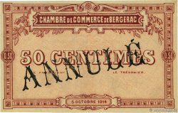 50 Centimes Annulé FRANCE régionalisme et divers Bergerac 1914 JP.024.02