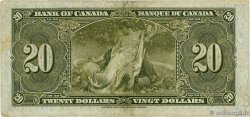 20 Dollars CANADá
  1937 P.062b BC