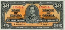 50 Dollars CANADá
  1937 P.063b BC+