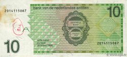 10 Gulden NETHERLANDS ANTILLES  1986 P.23a VF