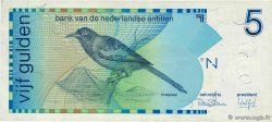 5 Gulden NETHERLANDS ANTILLES  1986 P.22a VF