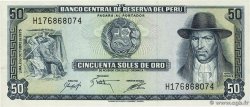 50 Soles de Oro PERU  1975 P.107 fST+