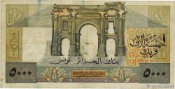 5000 Francs TUNISIA  1949 P.27 q.MB