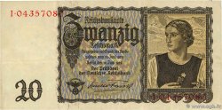 20 Reichsmark GERMANY  1939 P.185 VF
