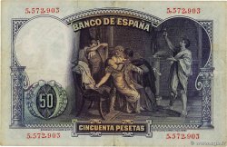 50 Pesetas ESPAGNE  1931 P.082 TTB