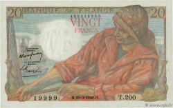 20 Francs PÊCHEUR Numéro spécial FRANKREICH  1949 F.13.14 VZ+