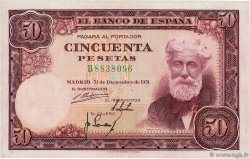 50 Pesetas SPAIN  1951 P.141 VF