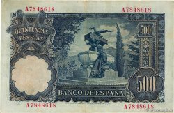 500 Pesetas ESPAGNE  1951 P.142a TTB