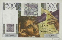 500 Francs CHATEAUBRIAND FRANKREICH  1952 F.34.10 fST