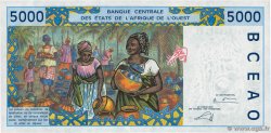 5000 Francs WEST AFRIKANISCHE STAATEN  2002 P.813Tk fST+