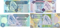 1 Dinar Lot LIBYE  1988 P.54, P.64b, P.68a et P.71 pr.NEUF