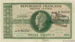 1000 Francs MARIANNE THOMAS DE LA RUE Faux FRANCIA  1945 VF.13.01x MBC+
