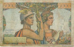 5000 Francs TERRE ET MER FRANKREICH  1951 F.48.04 fS