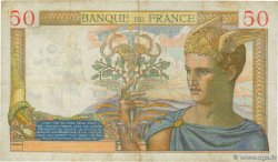 50 Francs CÉRÈS modifié FRANKREICH  1939 F.18.34 fS