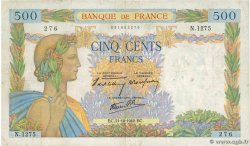 500 Francs LA PAIX FRANCE  1940 F.32.08
