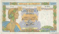 500 Francs LA PAIX FRANKREICH  1940 F.32.08