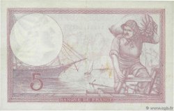 5 Francs FEMME CASQUÉE modifié FRANCE  1939 F.04.06 SUP