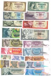 Lot de 27 billets  Lot YUGOSLAVIA  1968 P.LOT SC+