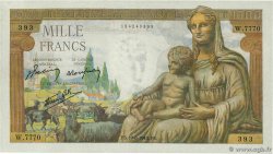 1000 Francs DÉESSE DÉMÉTER FRANCIA  1943 F.40.33 MBC+