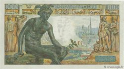 1000 Francs DÉESSE DÉMÉTER FRANKREICH  1943 F.40.33 fVZ