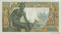 1000 Francs DÉESSE DÉMÉTER FRANCIA  1943 F.40.33 MBC+