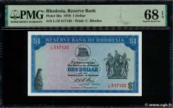 1 Dollar RODESIA  1970 P.30a FDC