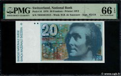 20 Francs SUISSE  1978 P.54a ST