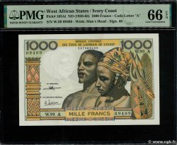 1000 Francs ÉTATS DE L AFRIQUE DE L OUEST  1972 P.103Ai