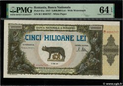 5000000 Lei ROMANIA  1947 P.061a q.FDC